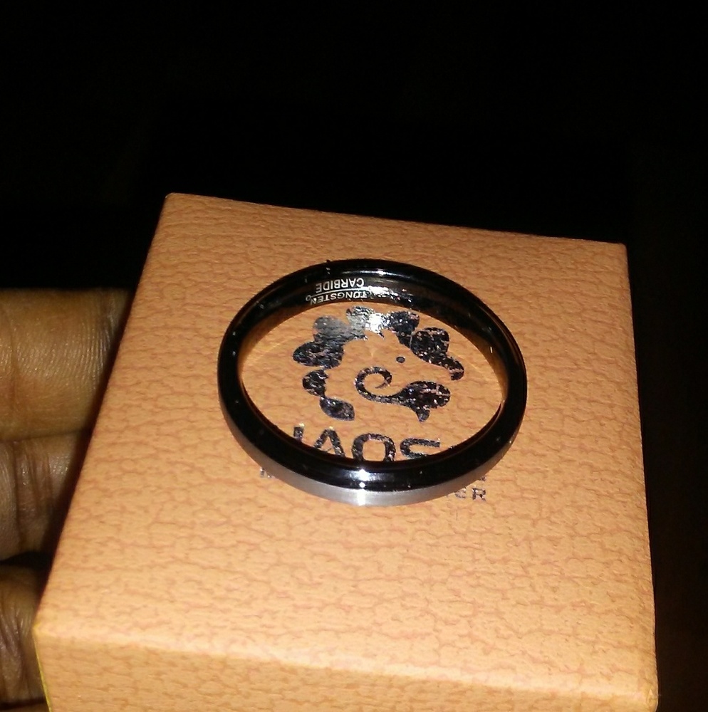 Tungsten men's ring